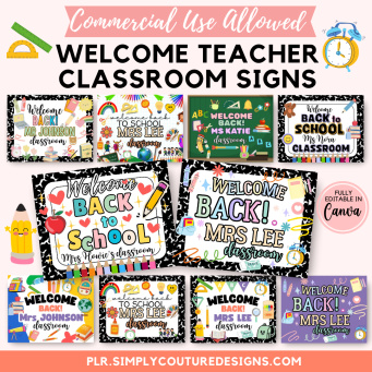 Welcome Teacher Classroom Signs Welcome Teacher Classroom Signs