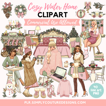 Cozy Winter Home Clipart Cozy Winter Home Clipart