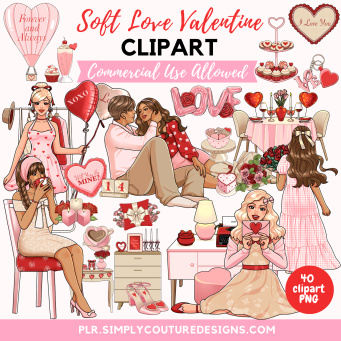 Soft Love Valentine Clipart Soft Love Valentine Clipart