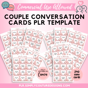 Couple Conversation Cards PLR Couple Conversation Cards PLR