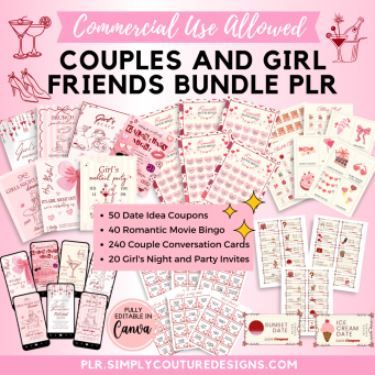 Couples and Girl Friends Activity Bundle PLR Couples and Girl Friends Activity Bundle PLR