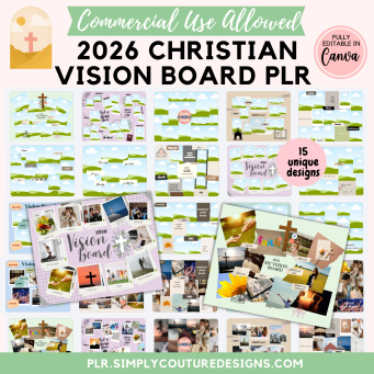 2026 Christian Vision Board PLR 2026 Christian Vision Board PLR