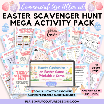 Easter Scavenger Hunt Mega Activity Pack PLR Easter Scavenger Hunt Mega Activity Pack PLR
