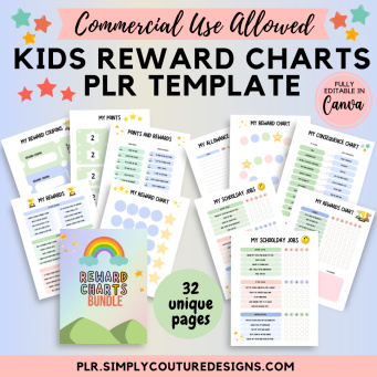 Kids Reward Charts Bundle Kids Reward Charts Bundle