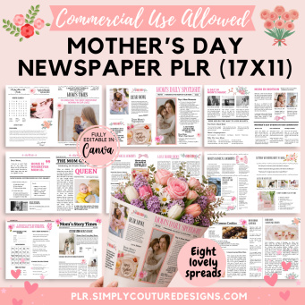 Mothers Day Newspaper PLR (17x11) Mothers Day Newspaper PLR (17x11)