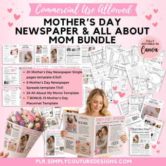 Mother’s Day Newspaper and All About Mom Bundle Mother’s Day Newspaper and All About Mom Bundle